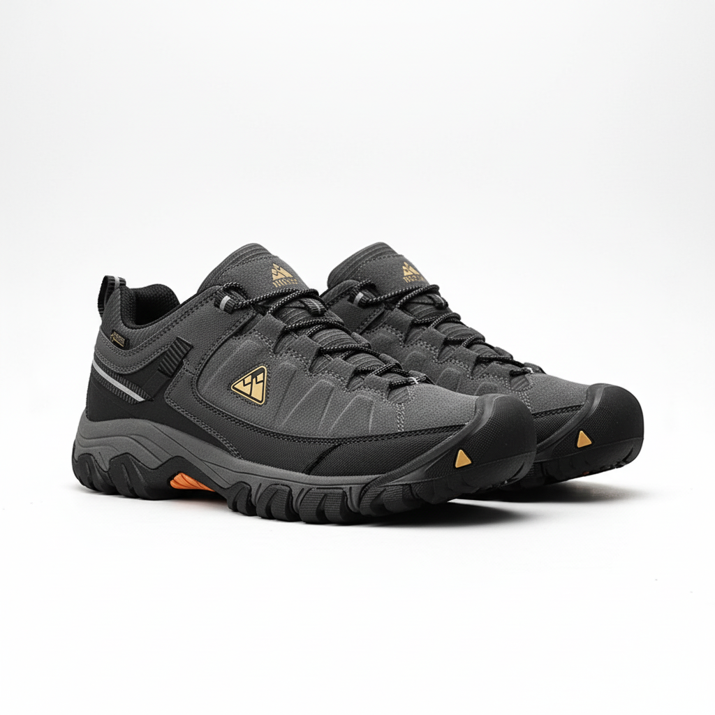 Kids waterproof hiking boots with non-slip sole and warm lining