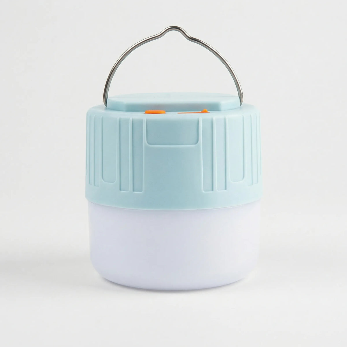 Solar rechargeable camping lantern with USB charging and remote control