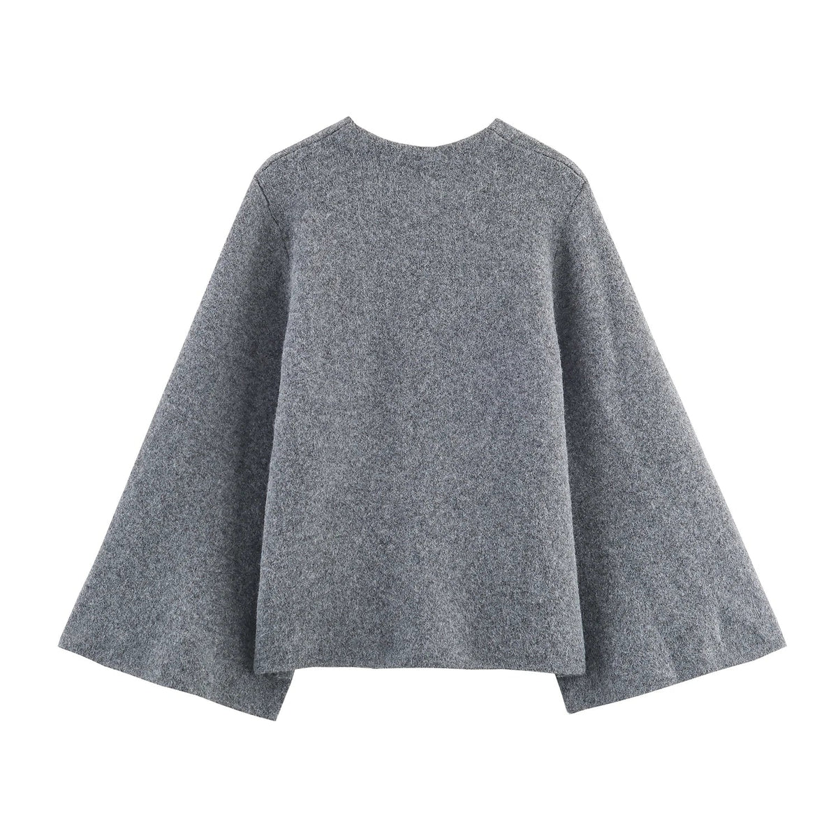 Retro kimono cardigan with wide open sleeves and relaxed boxy fit