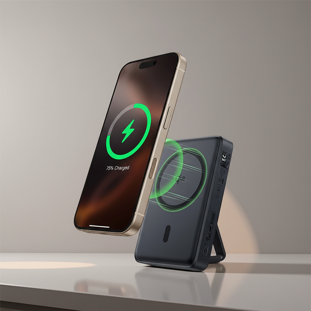 Norlink power bank magnetic foldable stand fast charging 10000mAh