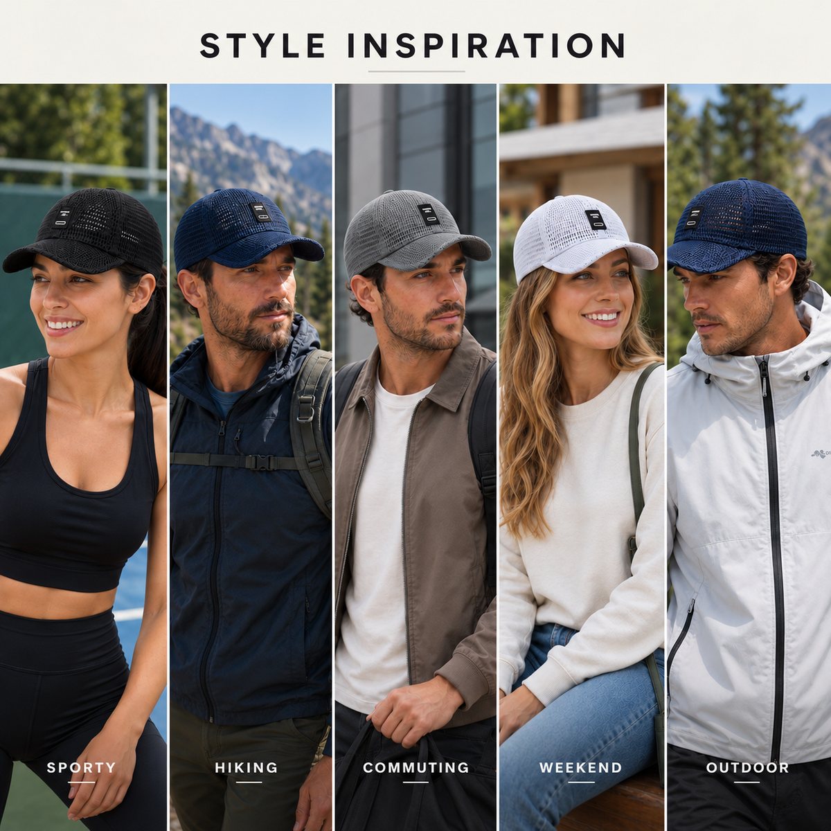 Thrives Outdoor | Meshwick Breathable Mesh Snapback Baseball Cap