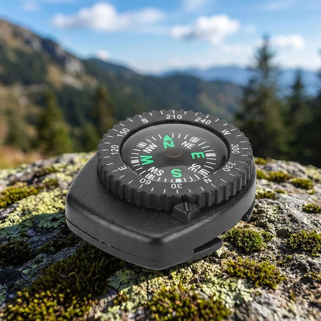 Mini compass clip-on portable detachable with degree markings