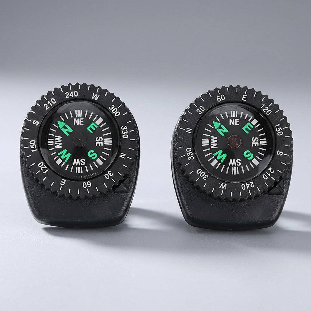 Mini compass clip-on portable detachable with degree markings