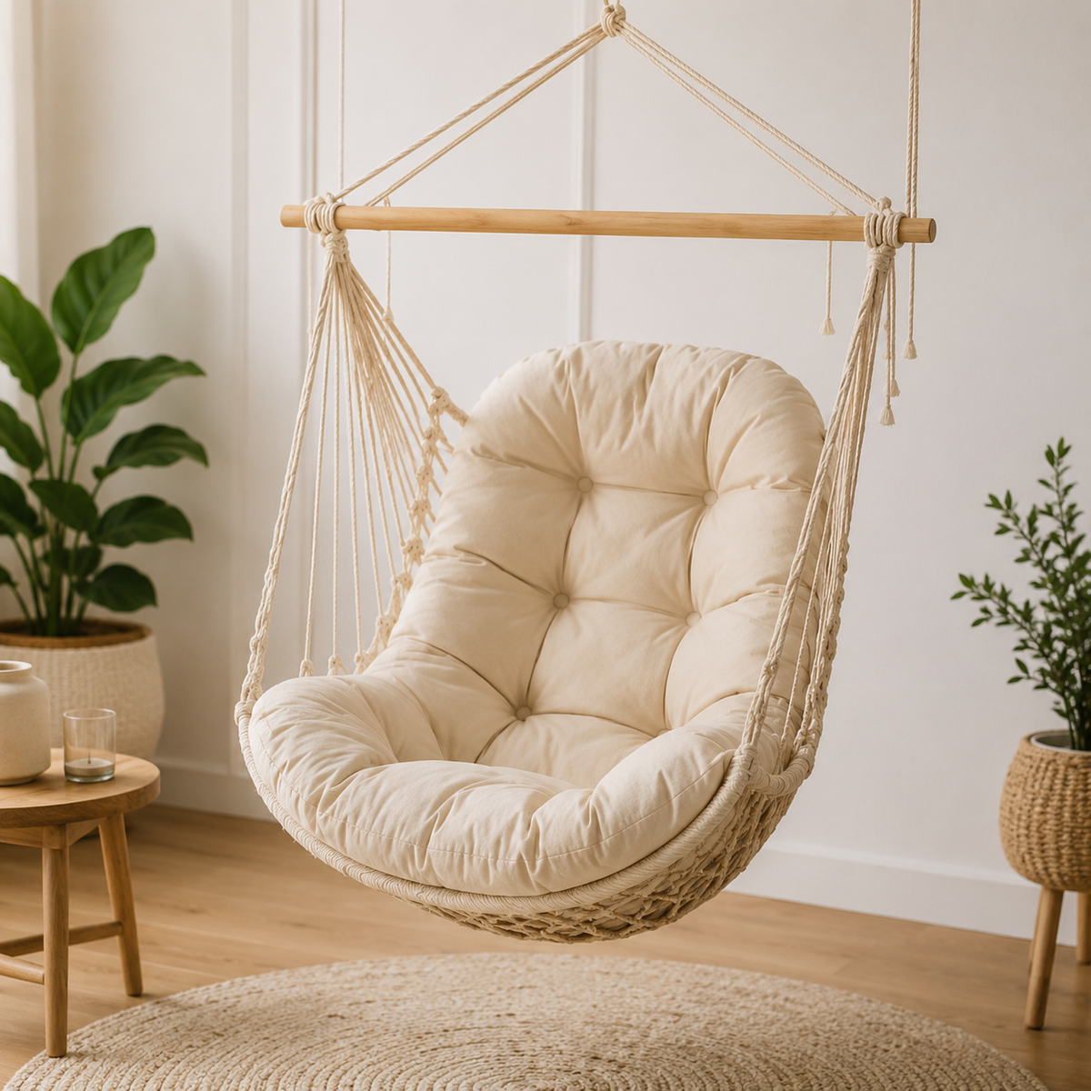 Thrives Outdoor | Nestelle Thick Padded Hanging Chair Cushion