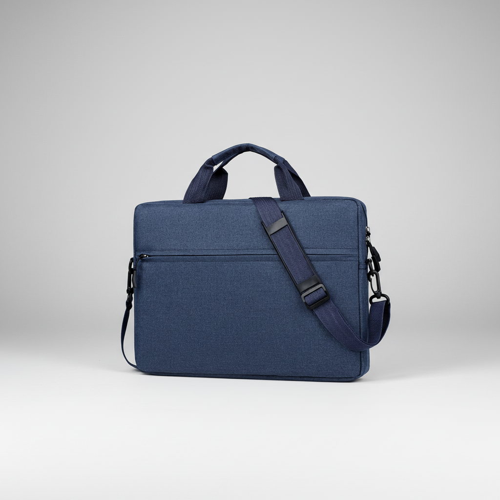 Padded water-resistant laptop sleeve with trolley handle slot