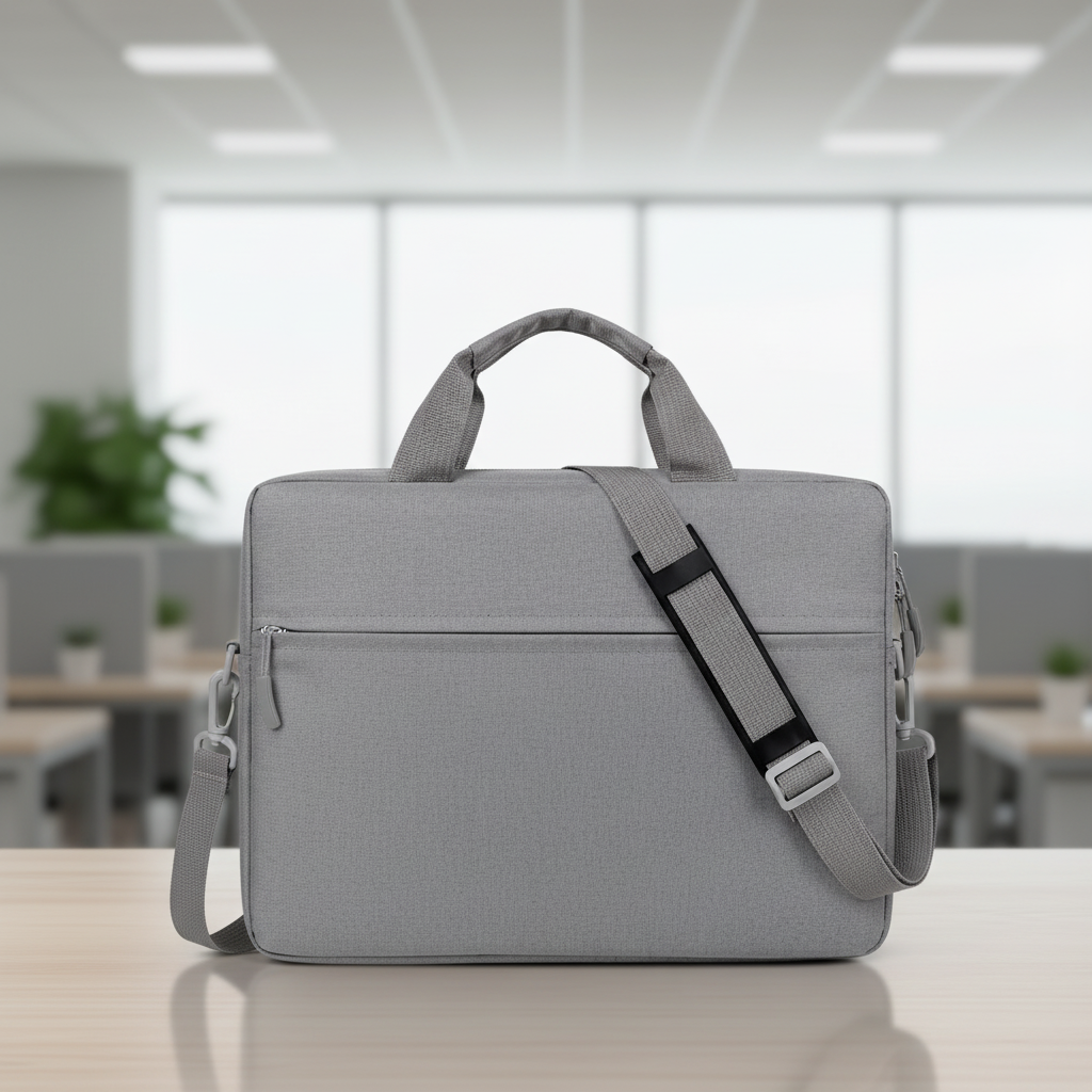 Padded water-resistant laptop sleeve with trolley handle slot