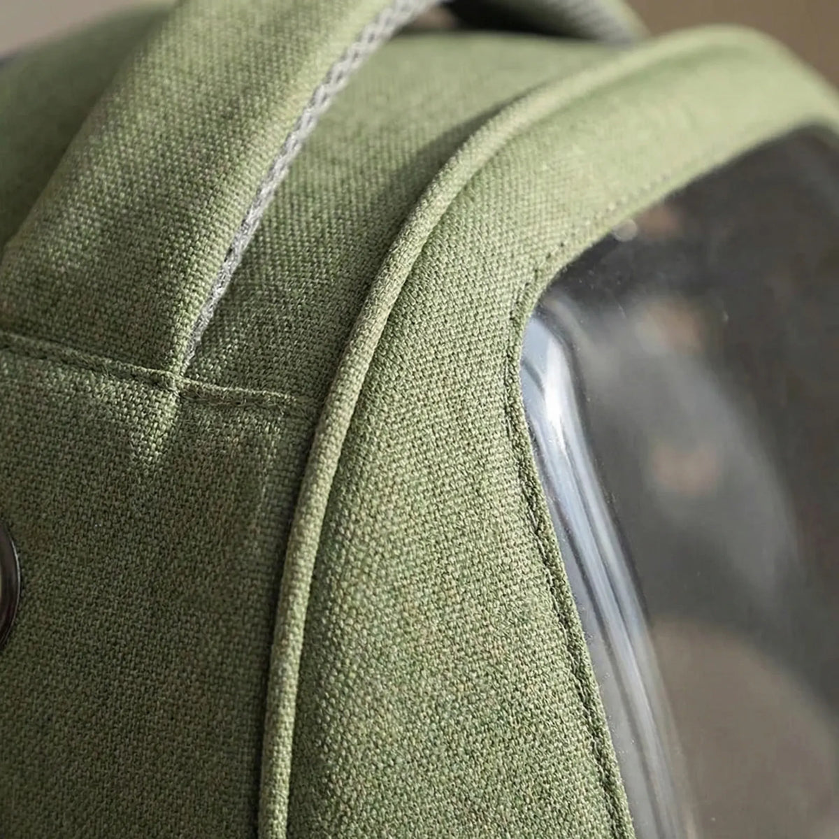 Pet travel backpack with transparent window and ventilation