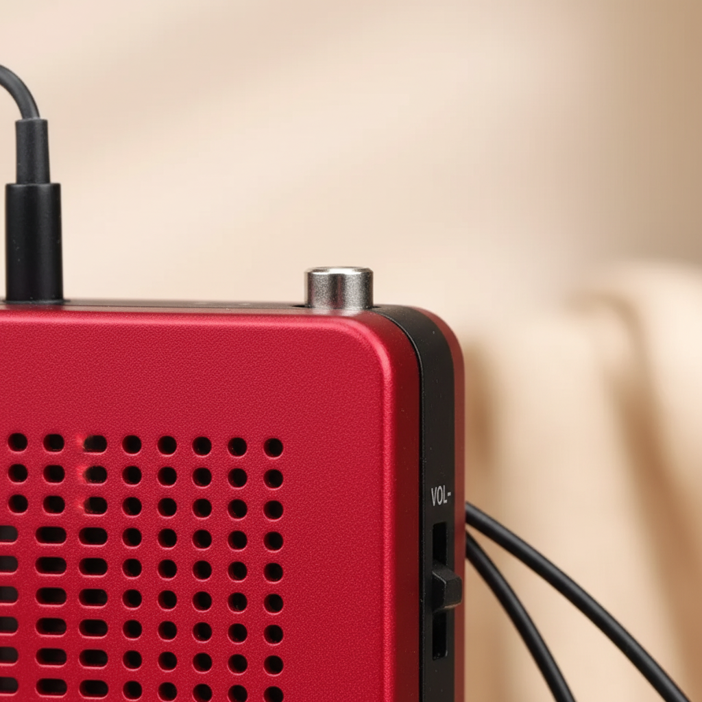 Compact rechargeable pocket radio with AM/FM reception and LCD display
