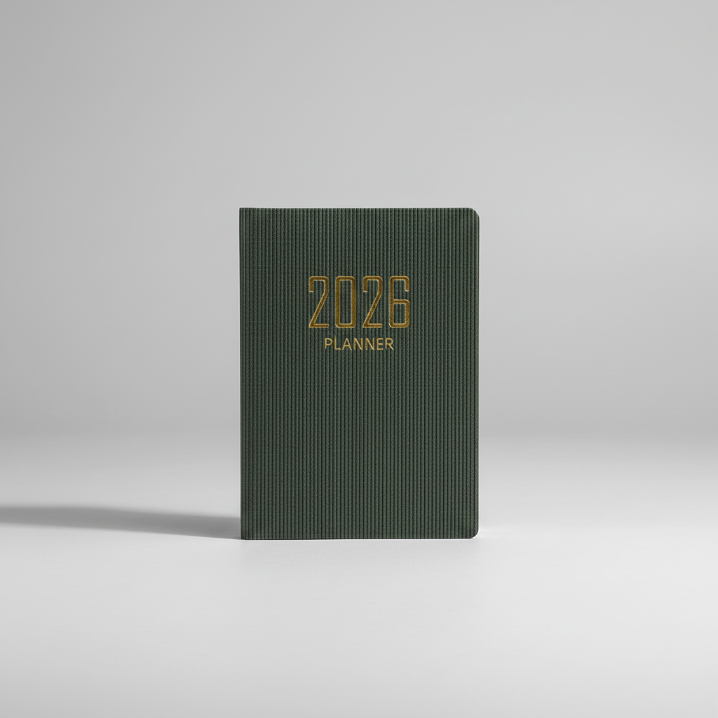 Compact pocket weekly planner with dated pages and mini calendars