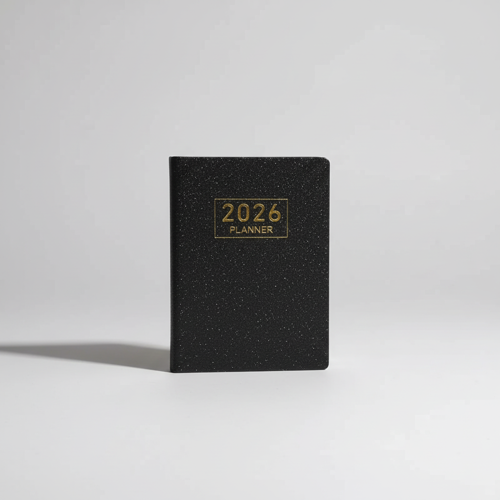 Compact pocket weekly planner with dated pages and mini calendars