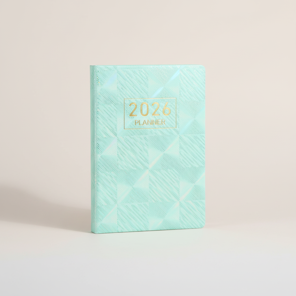 Compact pocket weekly planner with dated pages and mini calendars