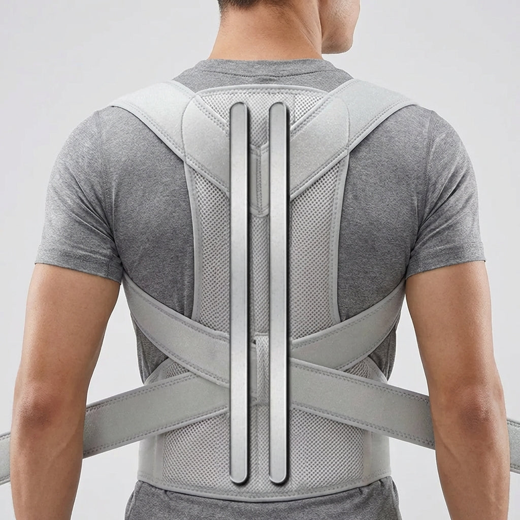 Adjustable upper back posture corrector brace for daily wear