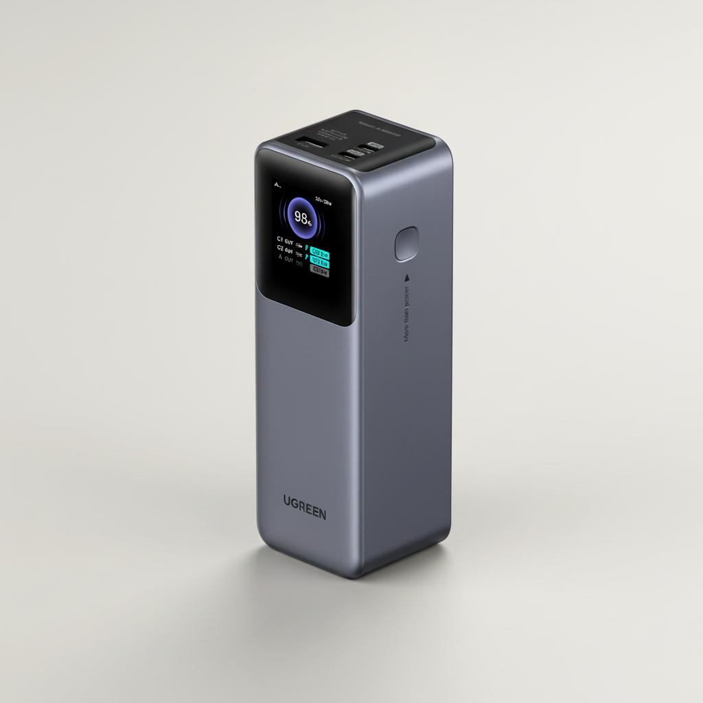 Portable power bank 25000mAh 200W fast charging USB-C dual port