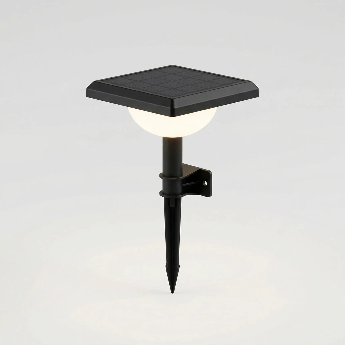 Solar outdoor wall lamp with motion sensor and waterproof construction