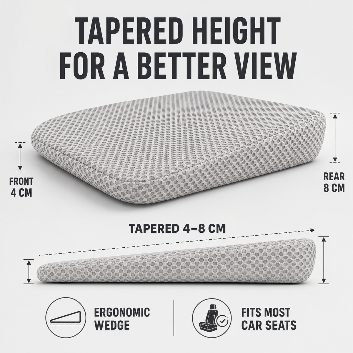 Thrives Outdoor | RideLift Breathable Honeycomb Seat Cushion