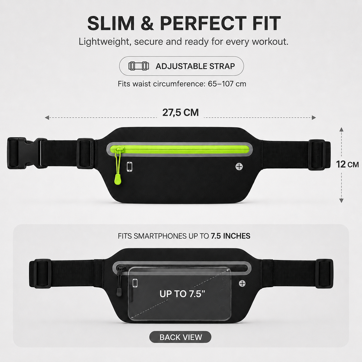 Thrives Outdoor | Runnex Water-Repellent Waist Running Belt