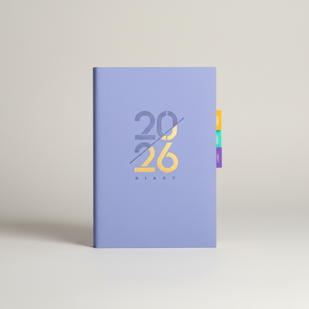 Compact A5 bilingual planner with weekly and monthly pages