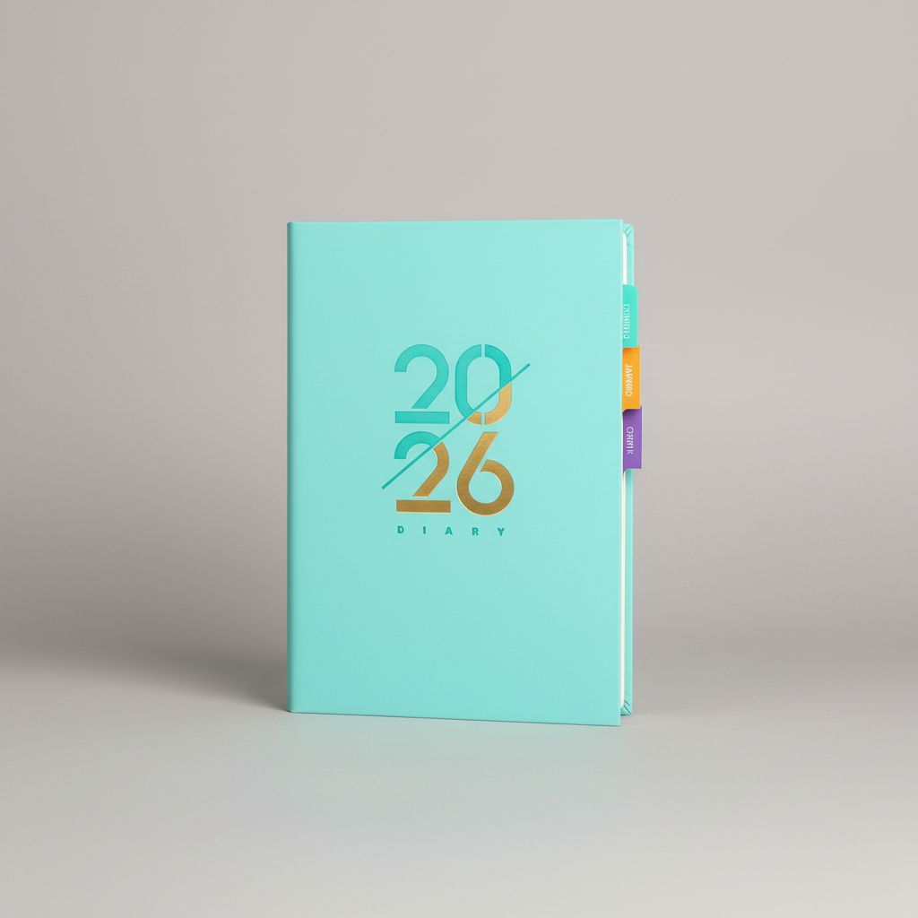 Compact A5 bilingual planner with weekly and monthly pages