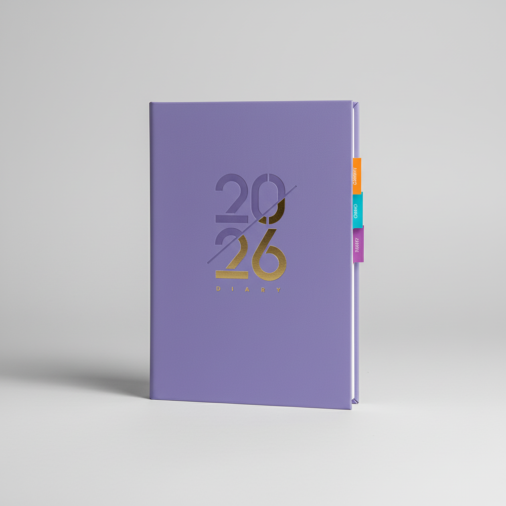 Compact A5 bilingual planner with weekly and monthly pages