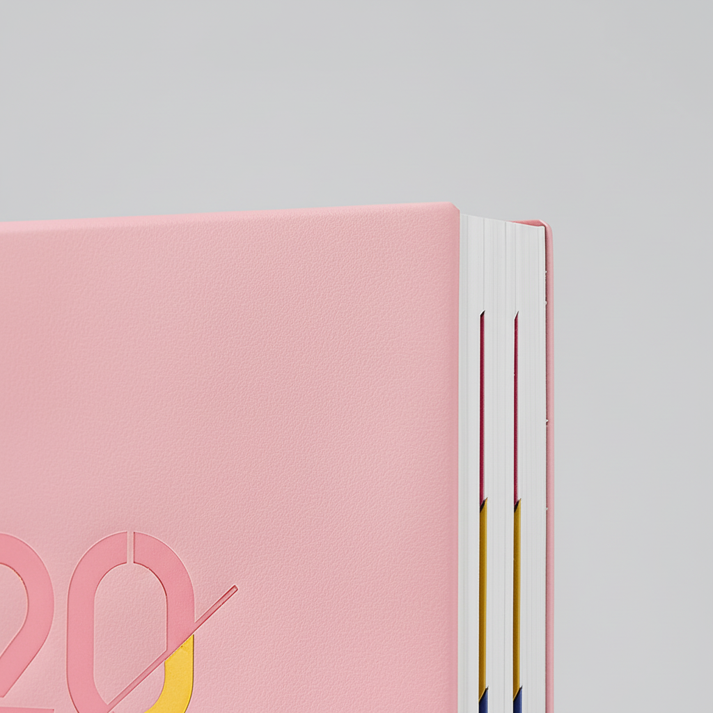 Compact A5 bilingual planner with weekly and monthly pages