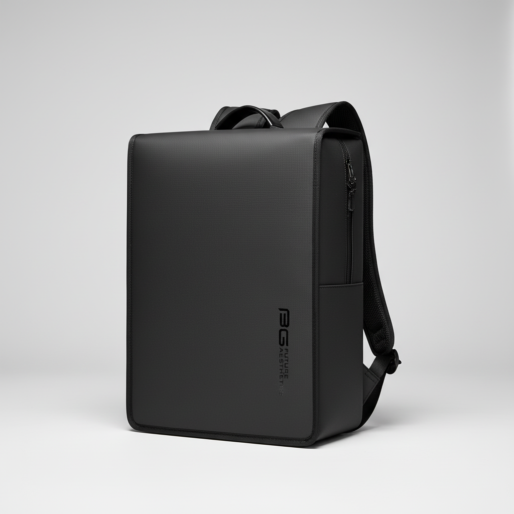 Slim business backpack water-resistant with padded laptop compartment