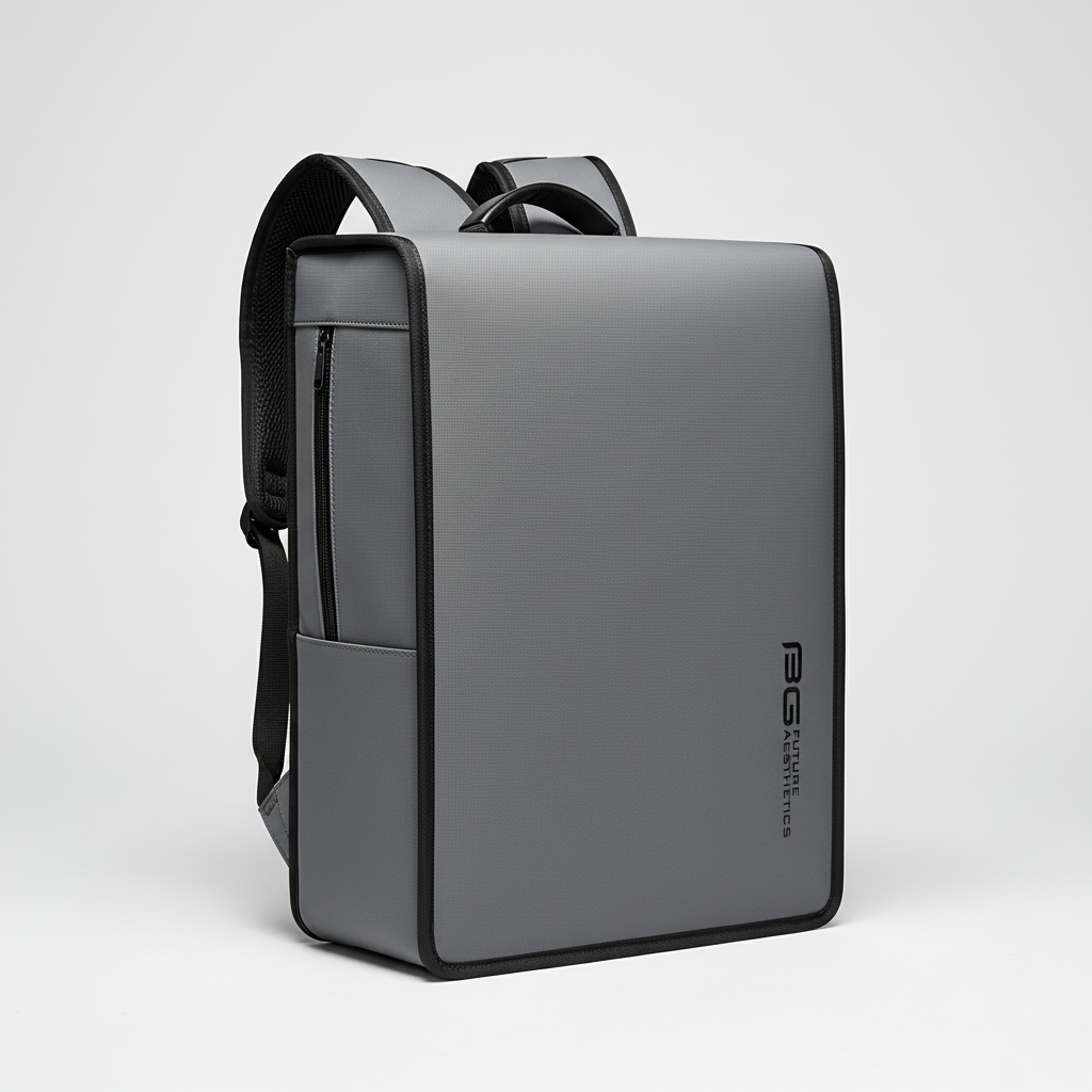 Slim business backpack water-resistant with padded laptop compartment