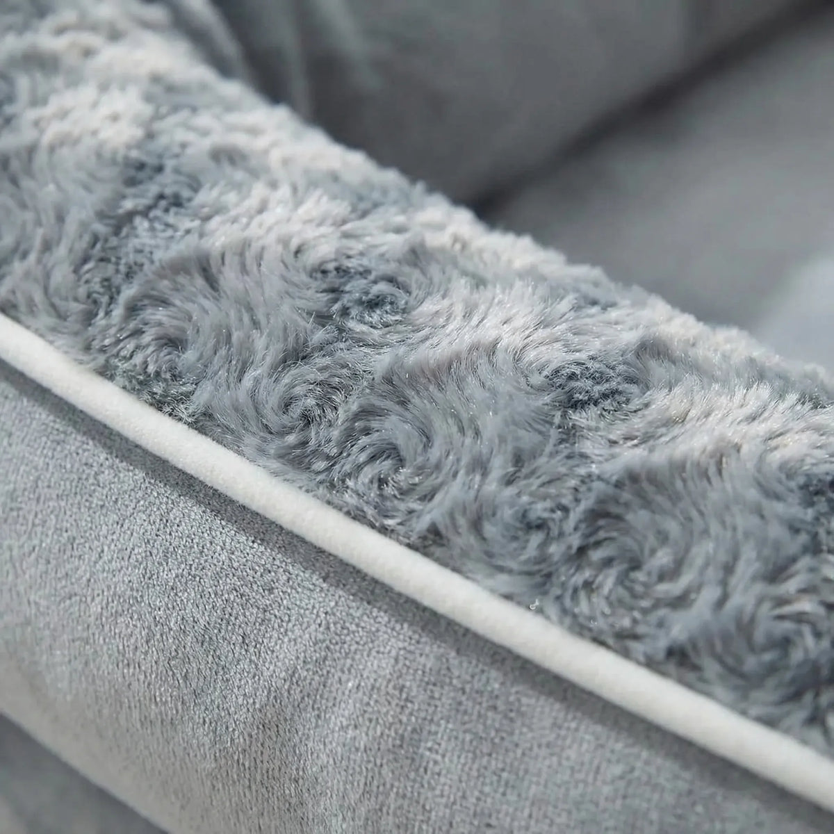 Orthopaedic sofa-style dog bed with supportive foam and washable cover