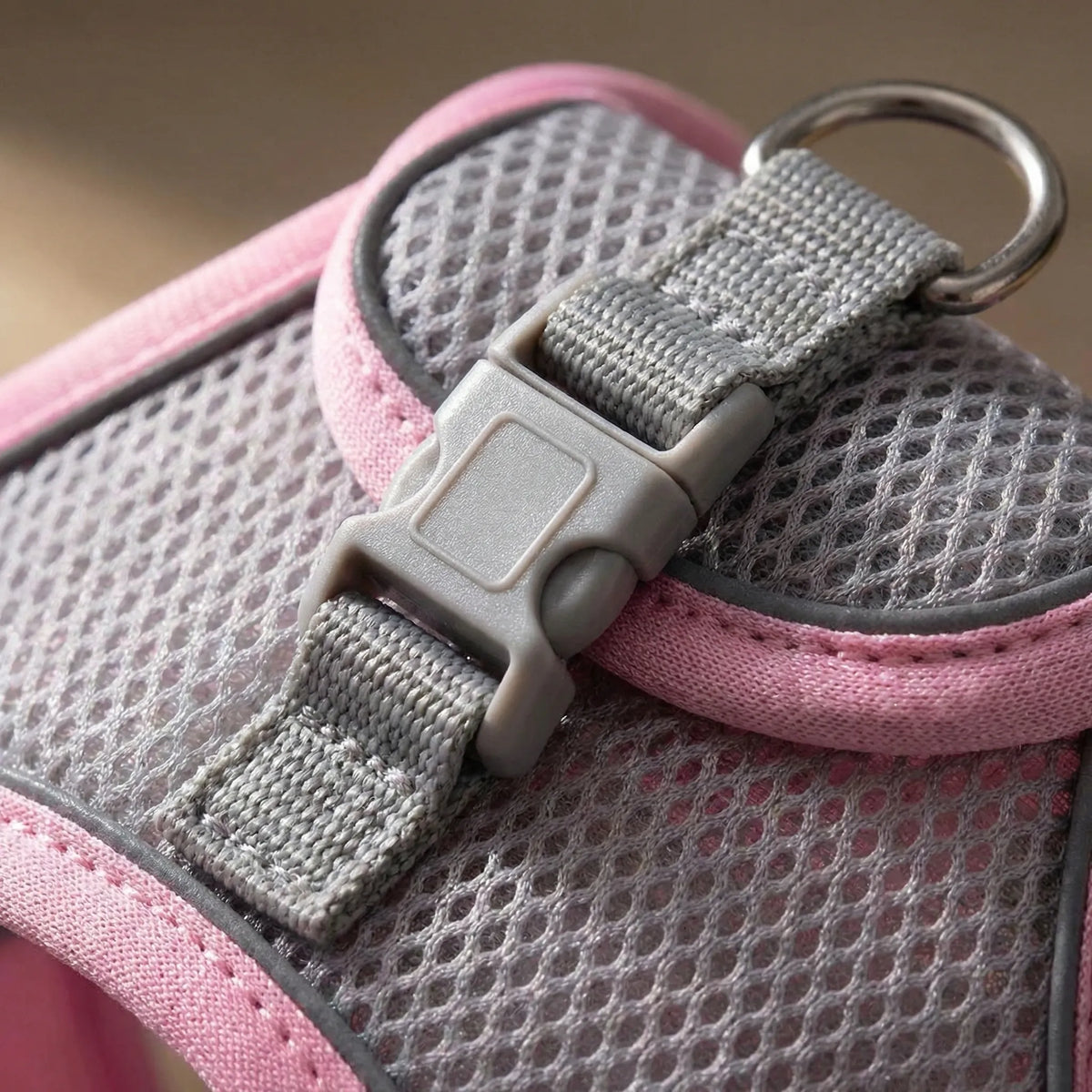 Adjustable vest harness with matching lead for small dogs and cats