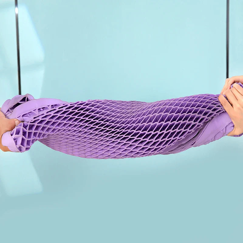 Ergonomic contoured pillow with cervical neck support and breathable design