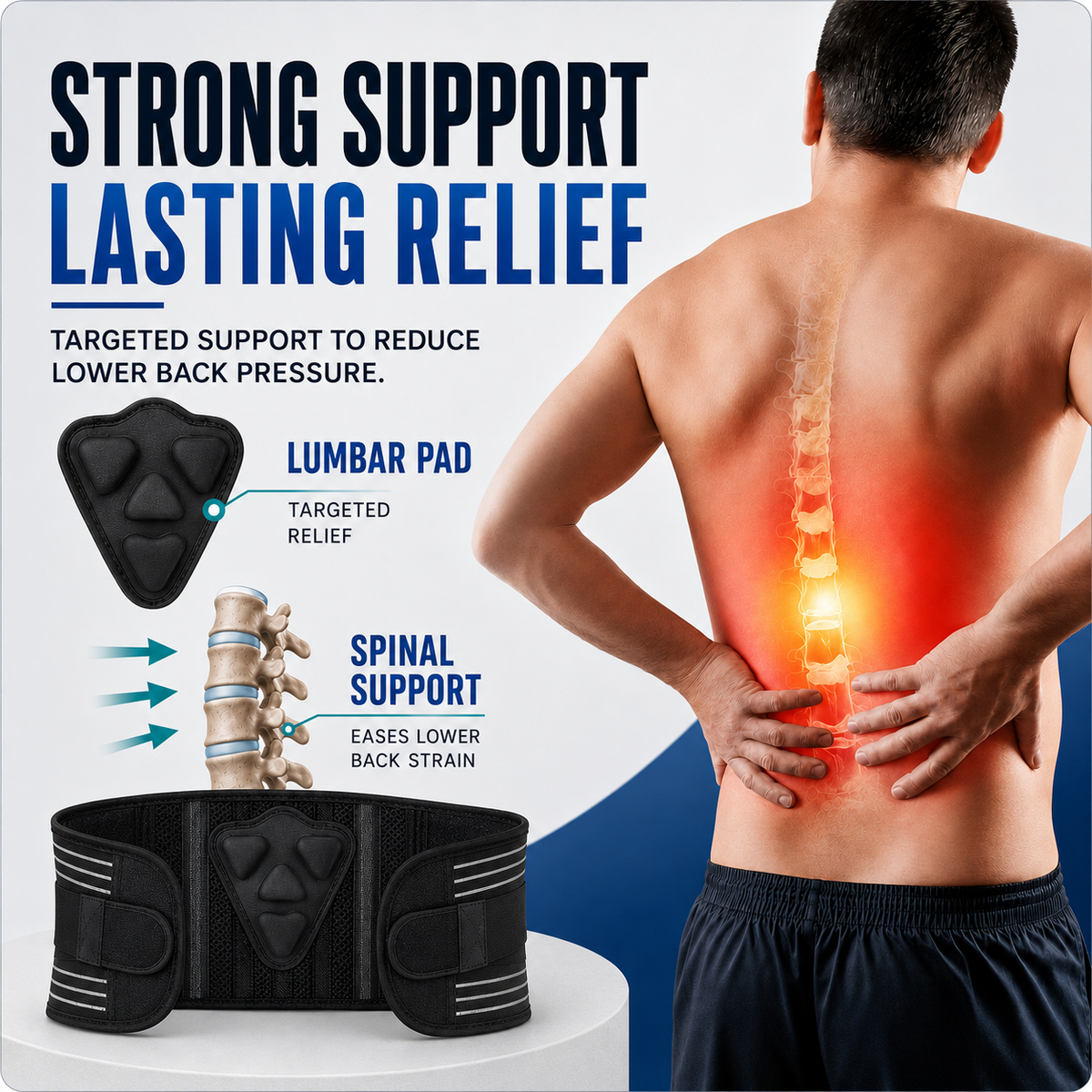 Thrives Outdoor | Spineforte Adjustable Lumbar Support Belt