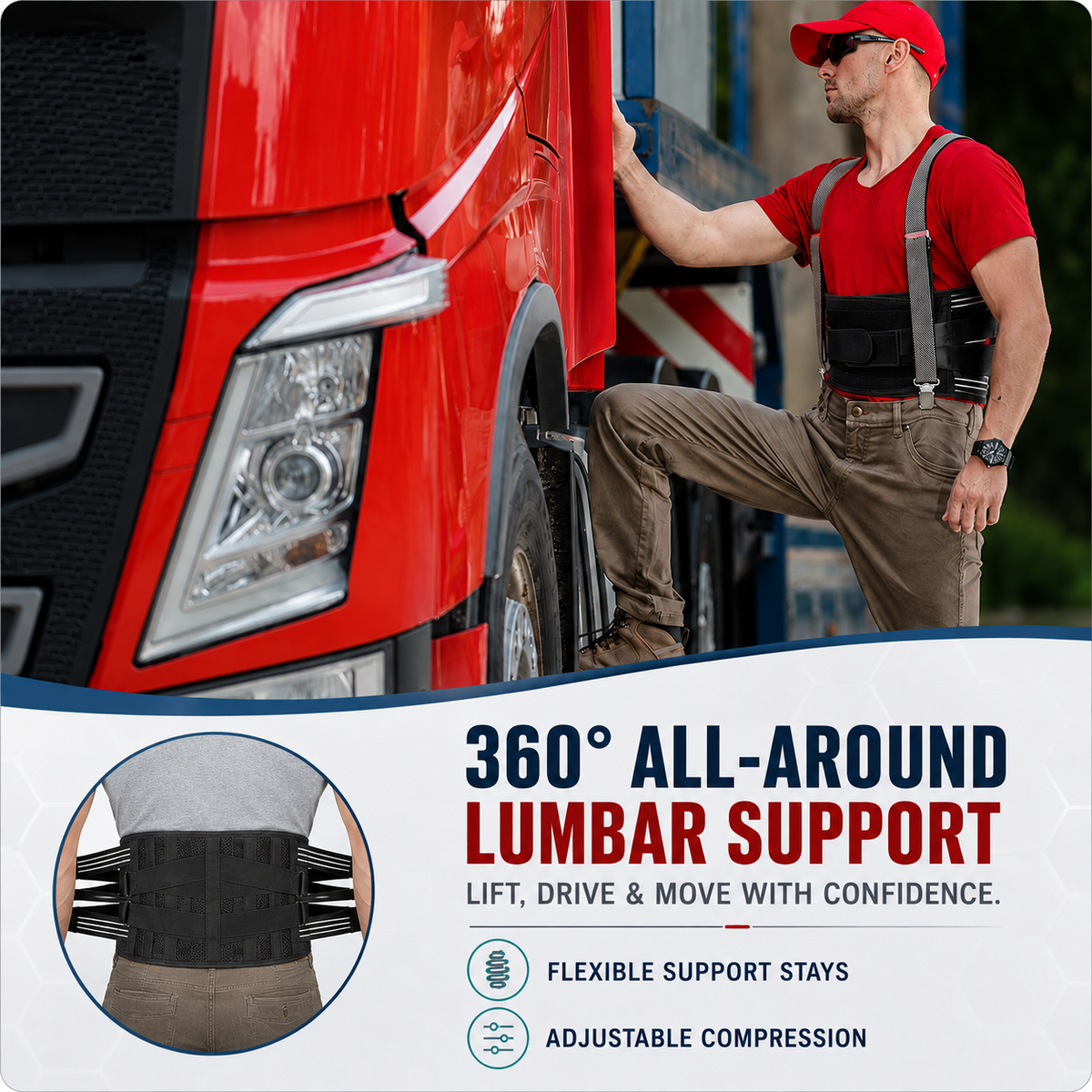 Thrives Outdoor | Spineforte Adjustable Lumbar Support Belt