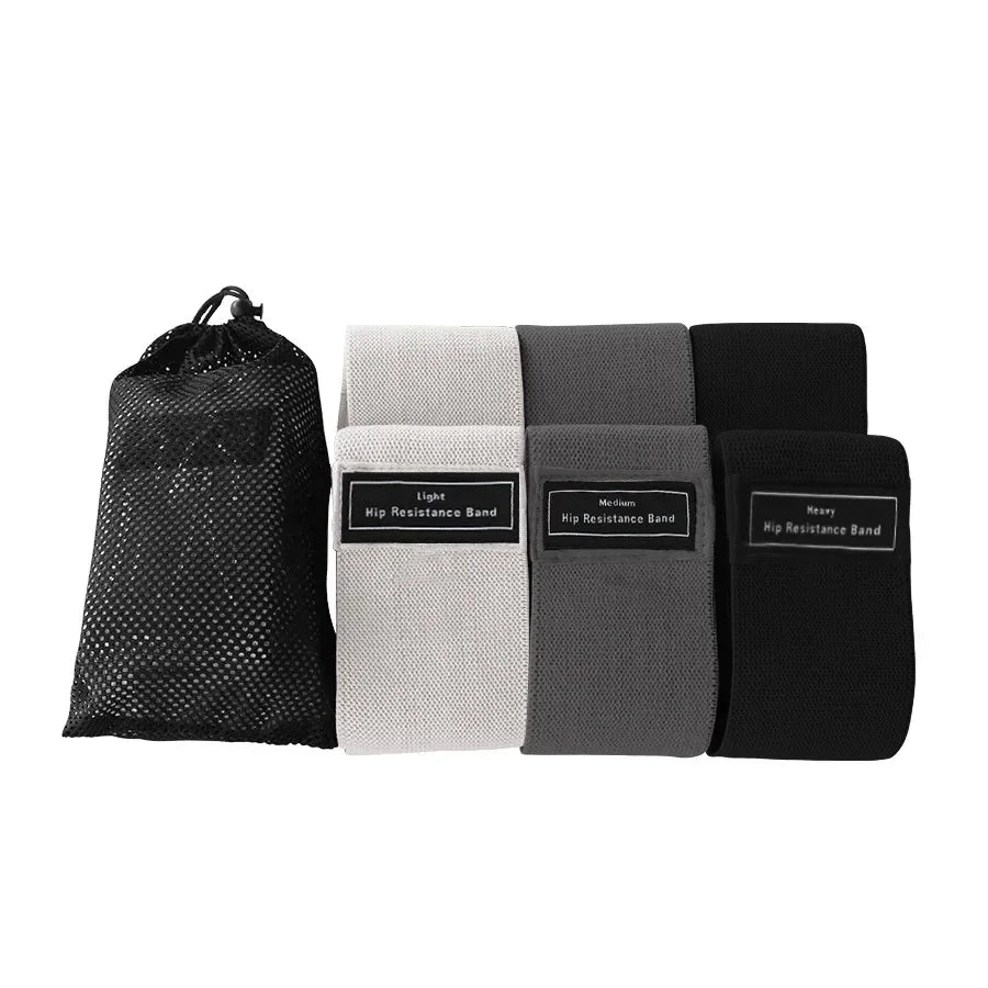 Woven fabric resistance loop wide flat design for lower body workouts