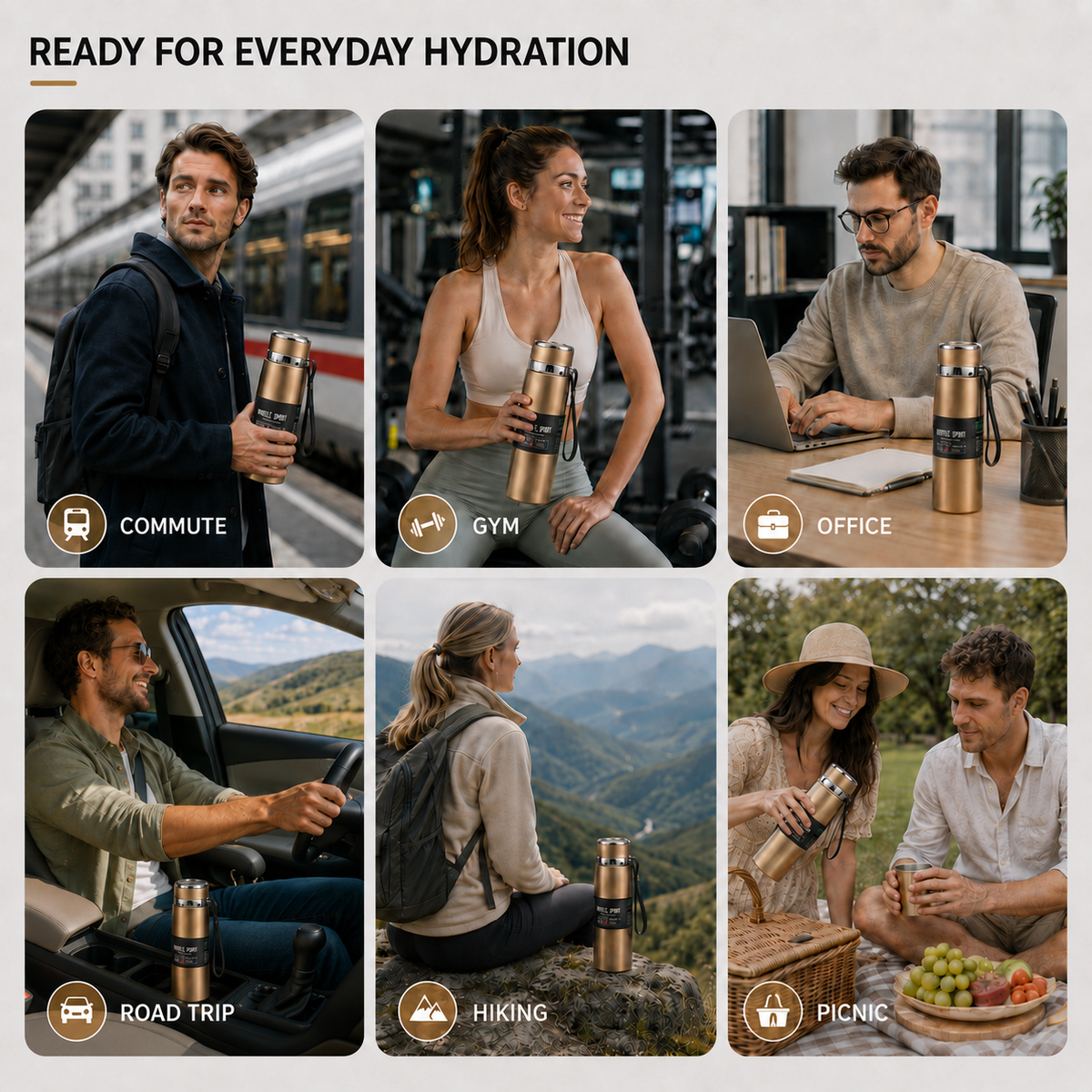 Thrives Outdoor | ThermaVault Stainless Steel Vacuum Bottle