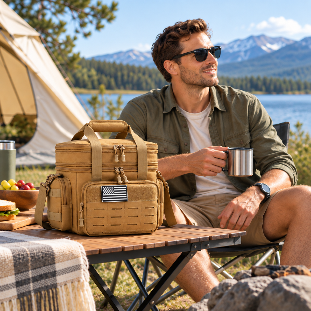 Thrives Outdoor | TactivaCool Tactical Insulated Cooler Bag