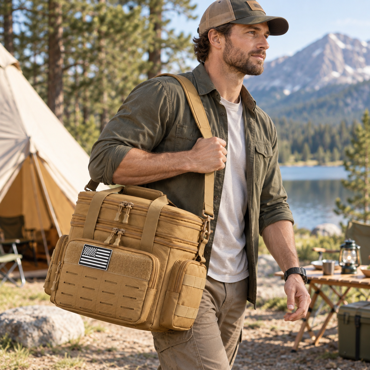 Thrives Outdoor | TactivaCool Tactical Insulated Cooler Bag
