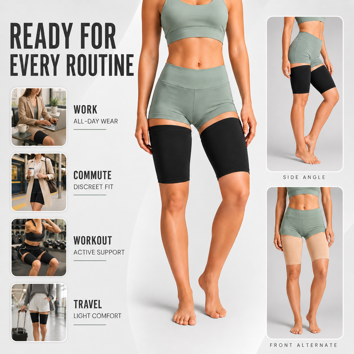 Thrives Outdoor | Thighraze Ultra-Flat Compression Thigh Band
