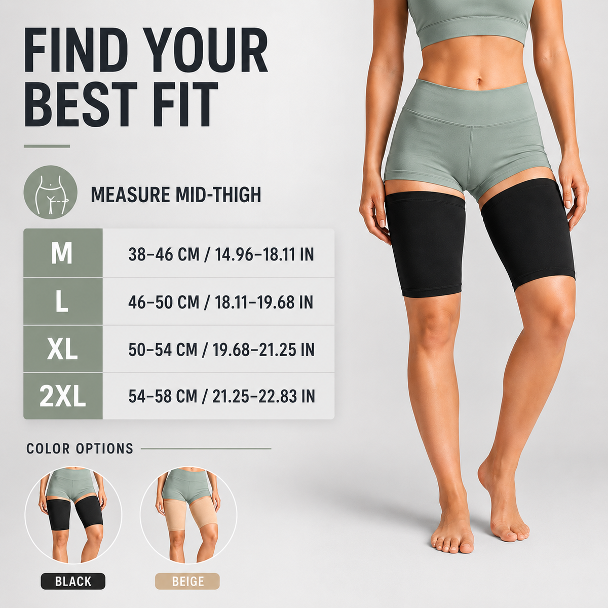 Thrives Outdoor | Thighraze Ultra-Flat Compression Thigh Band