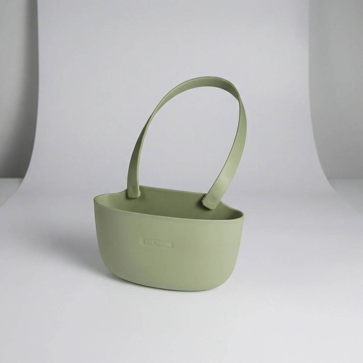 Hanging sink caddy with drainage design for sponges and soap