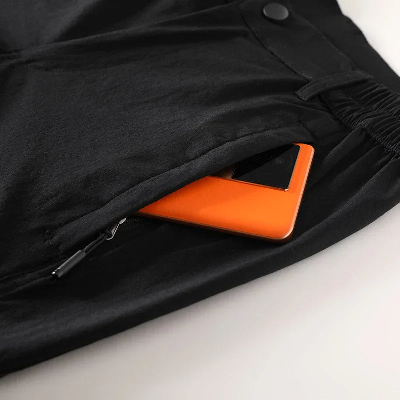 Men's stretch hiking trousers with cargo pockets, quick-drying and water-repellent