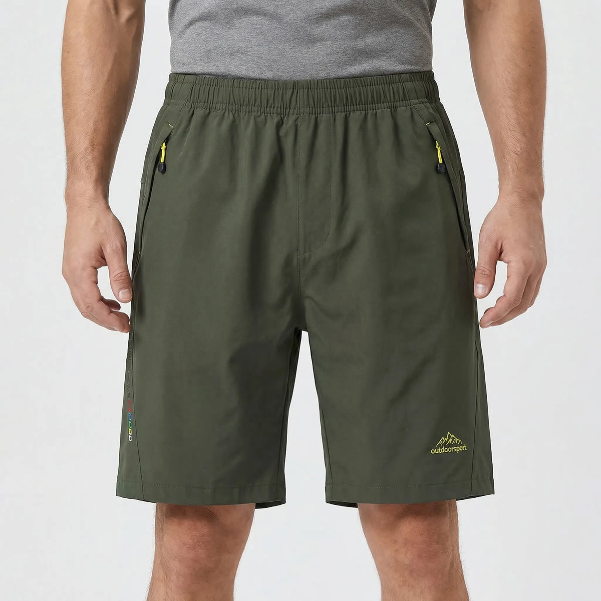 Men's quick-dry outdoor shorts with breathable fabric and UV protection