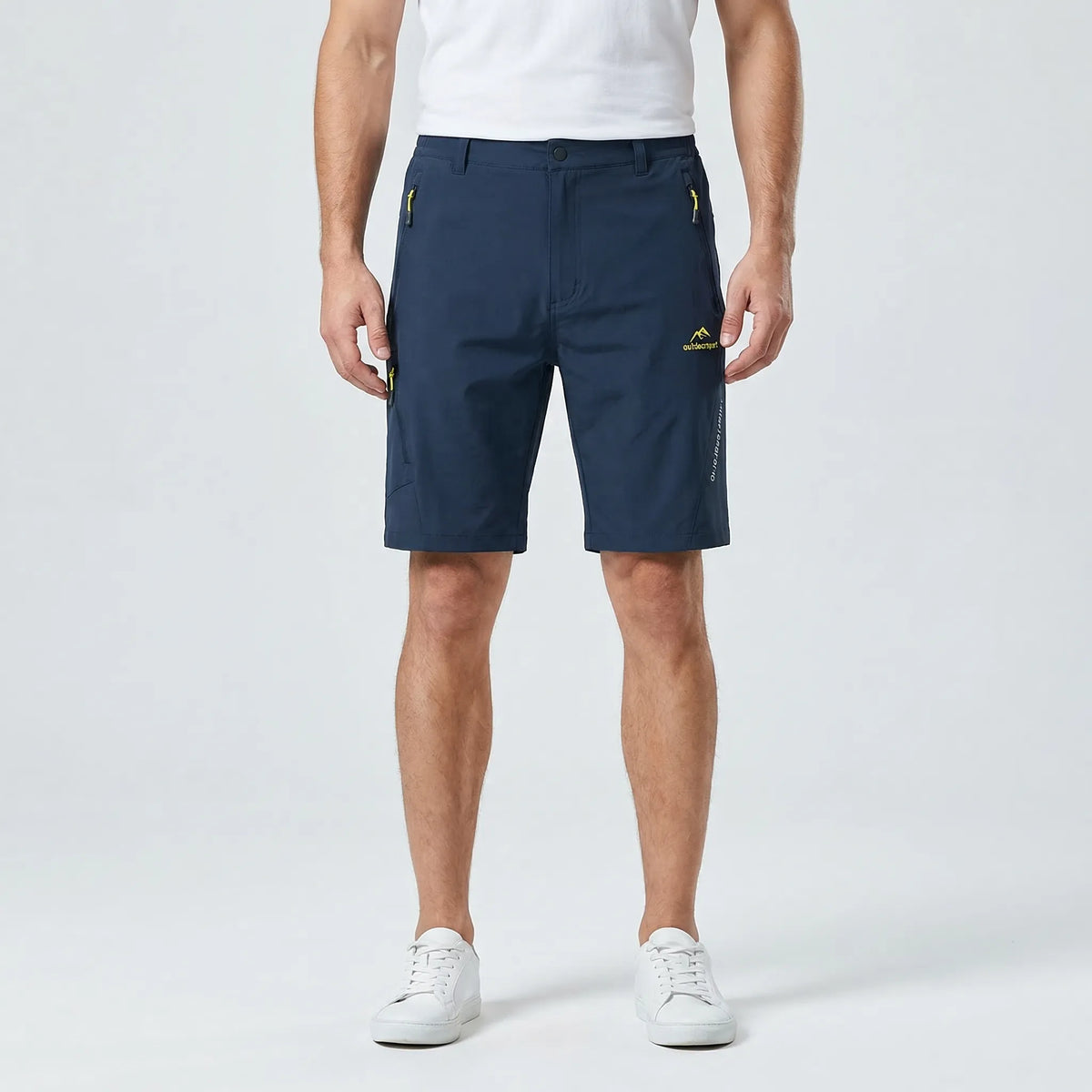 Men's quick-dry outdoor shorts with breathable fabric and UV protection