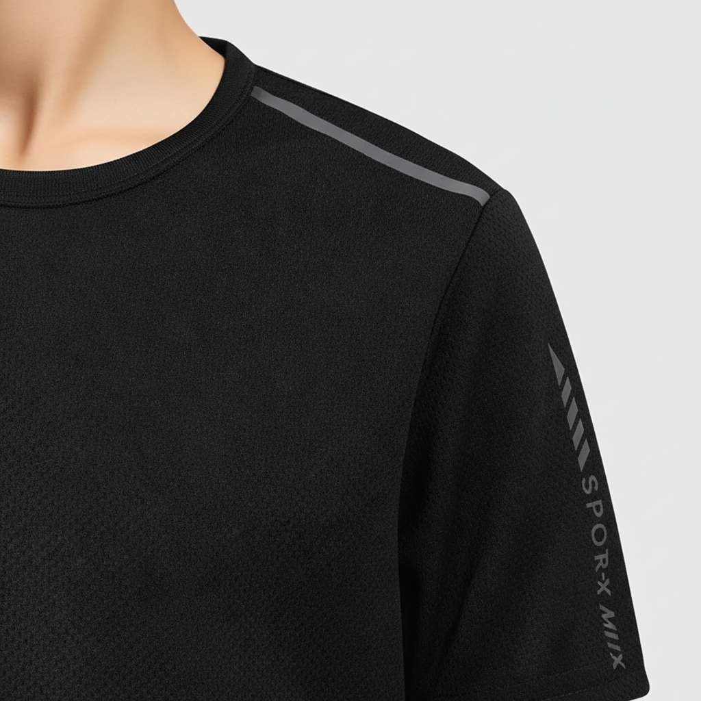 Kids quick-drying sports shirt with breathable knit material