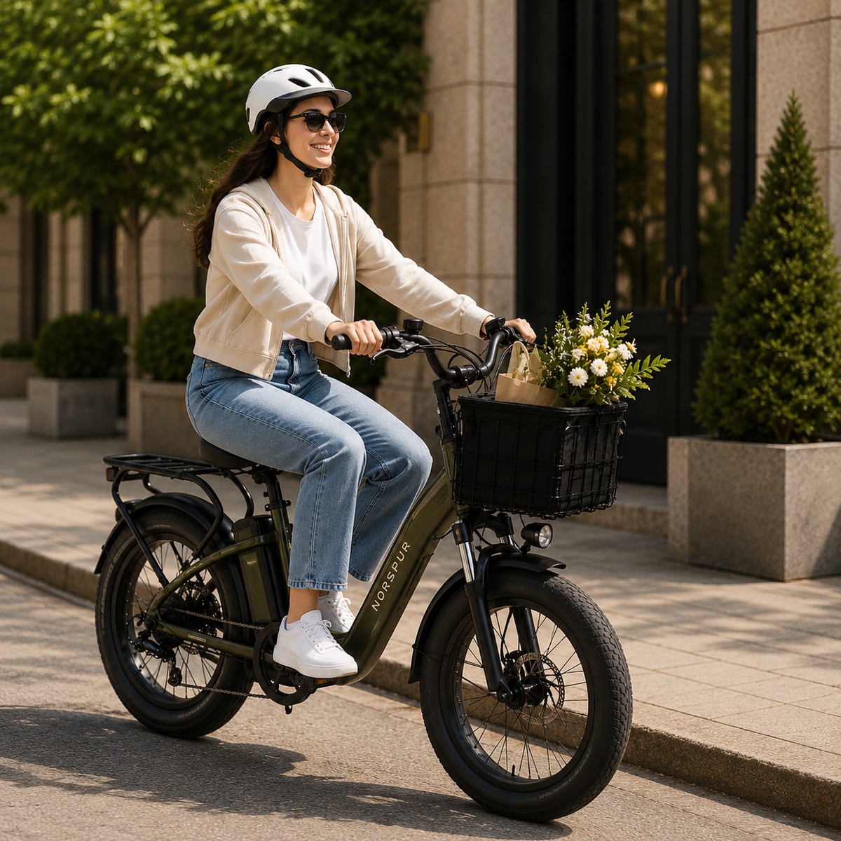 Thrives Outdoor | Veldrix Large Capacity Front and Rear Bike Basket