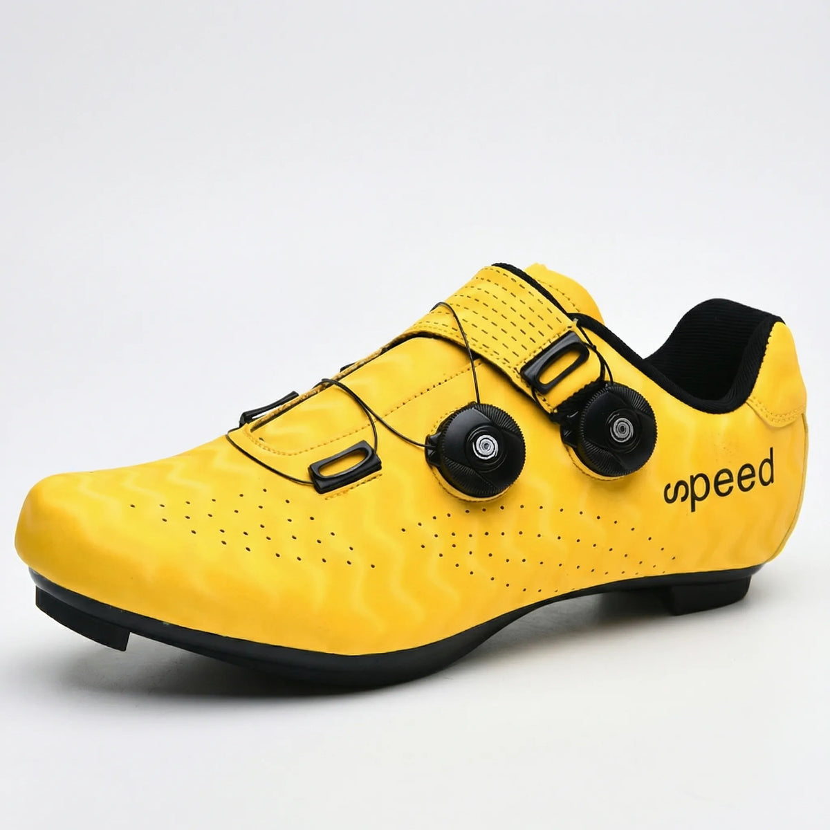 Road cycling shoes with hard sole and SPD cleat compatibility