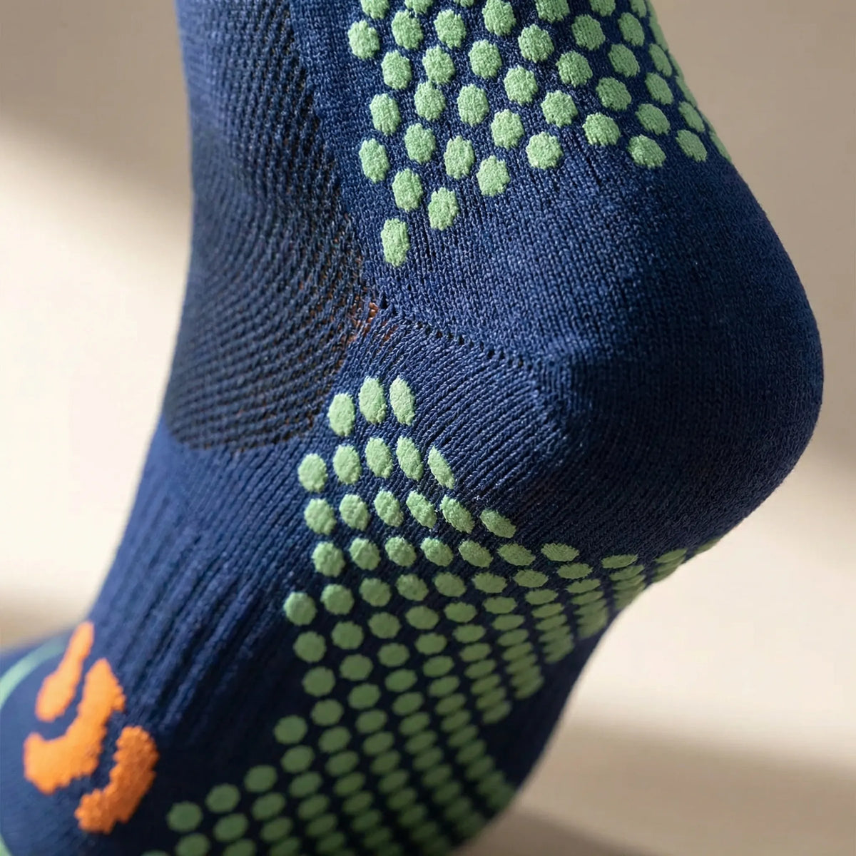 Long compression sports socks non-slip padded endurance running