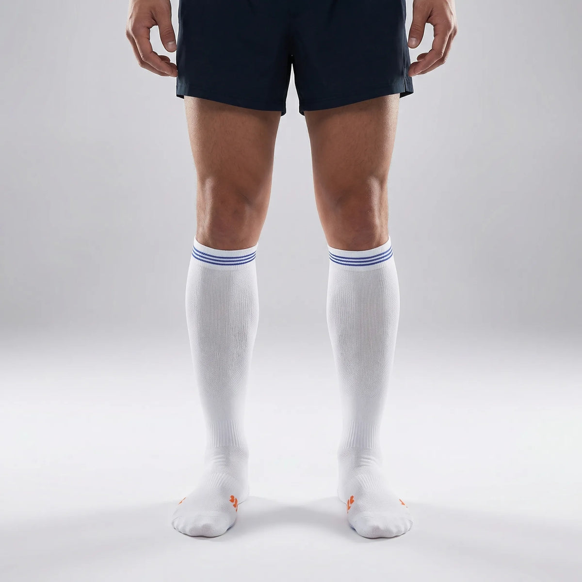 Long compression sports socks non-slip padded endurance running