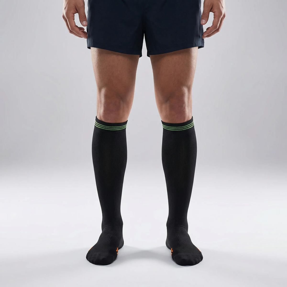 Long compression sports socks non-slip padded endurance running