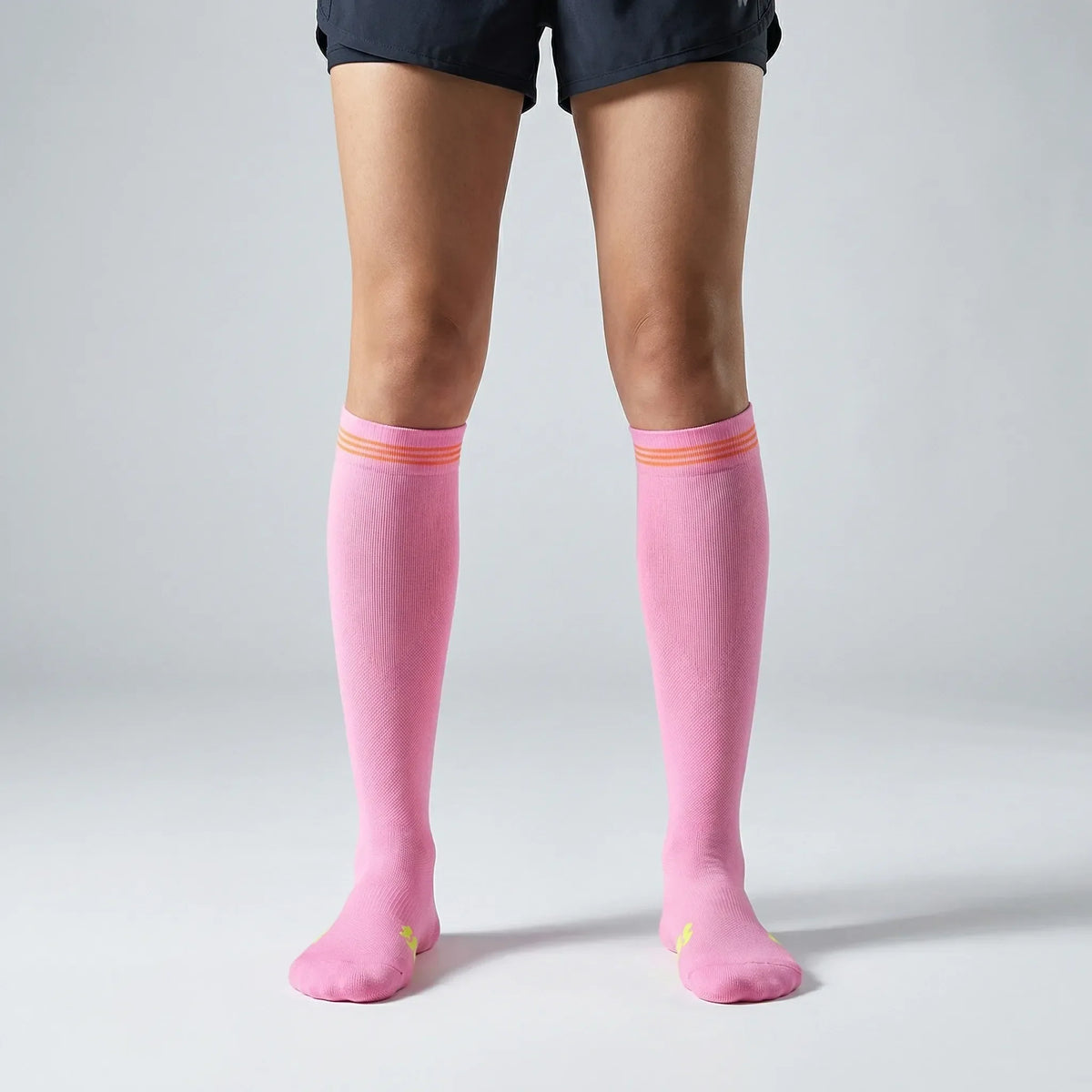 Long compression sports socks non-slip padded endurance running