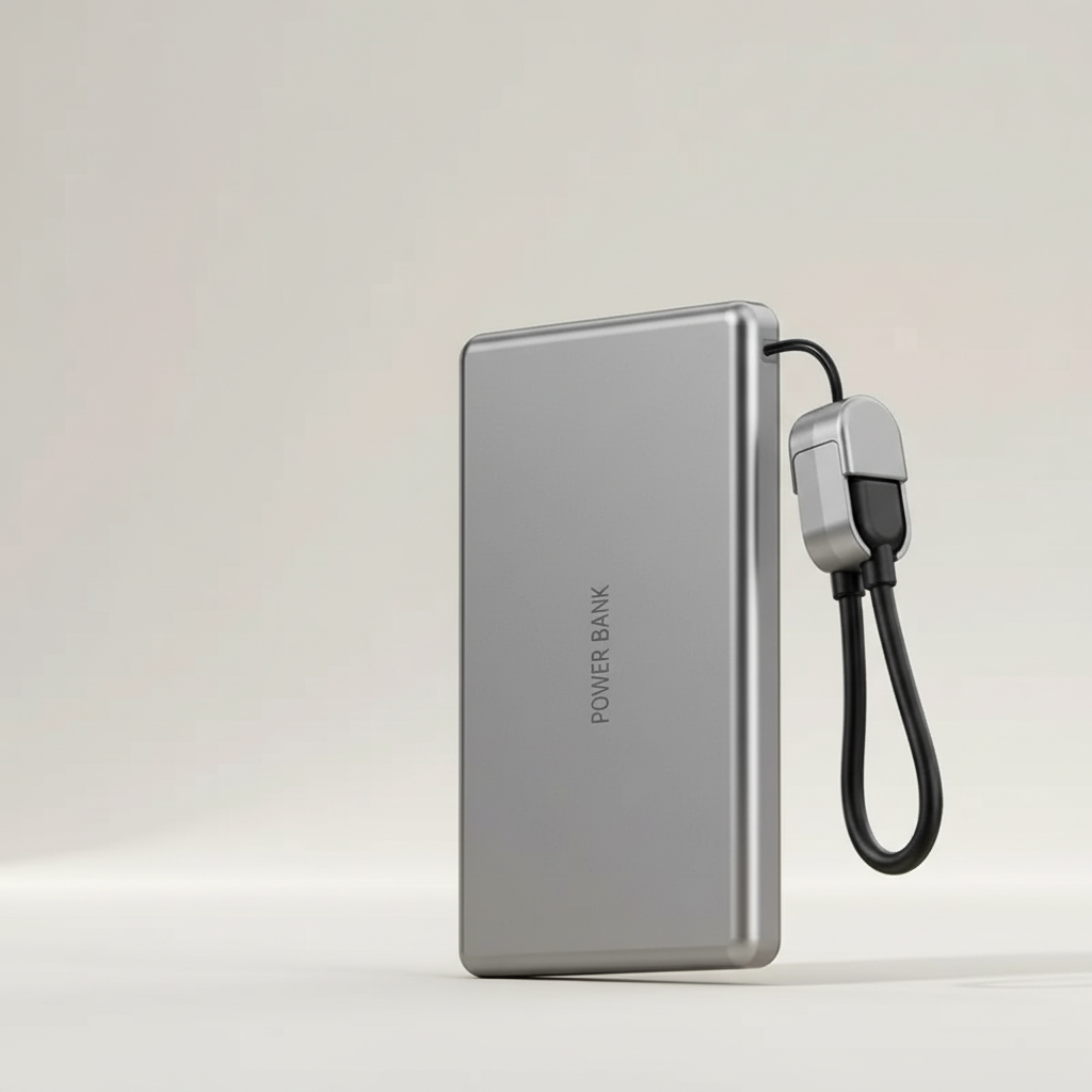 Ultra-slim magnetic power bank with USB-C and wireless charging system