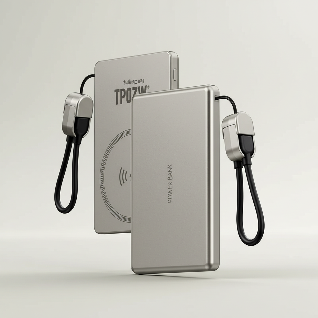 Ultra-slim magnetic power bank with USB-C and wireless charging system